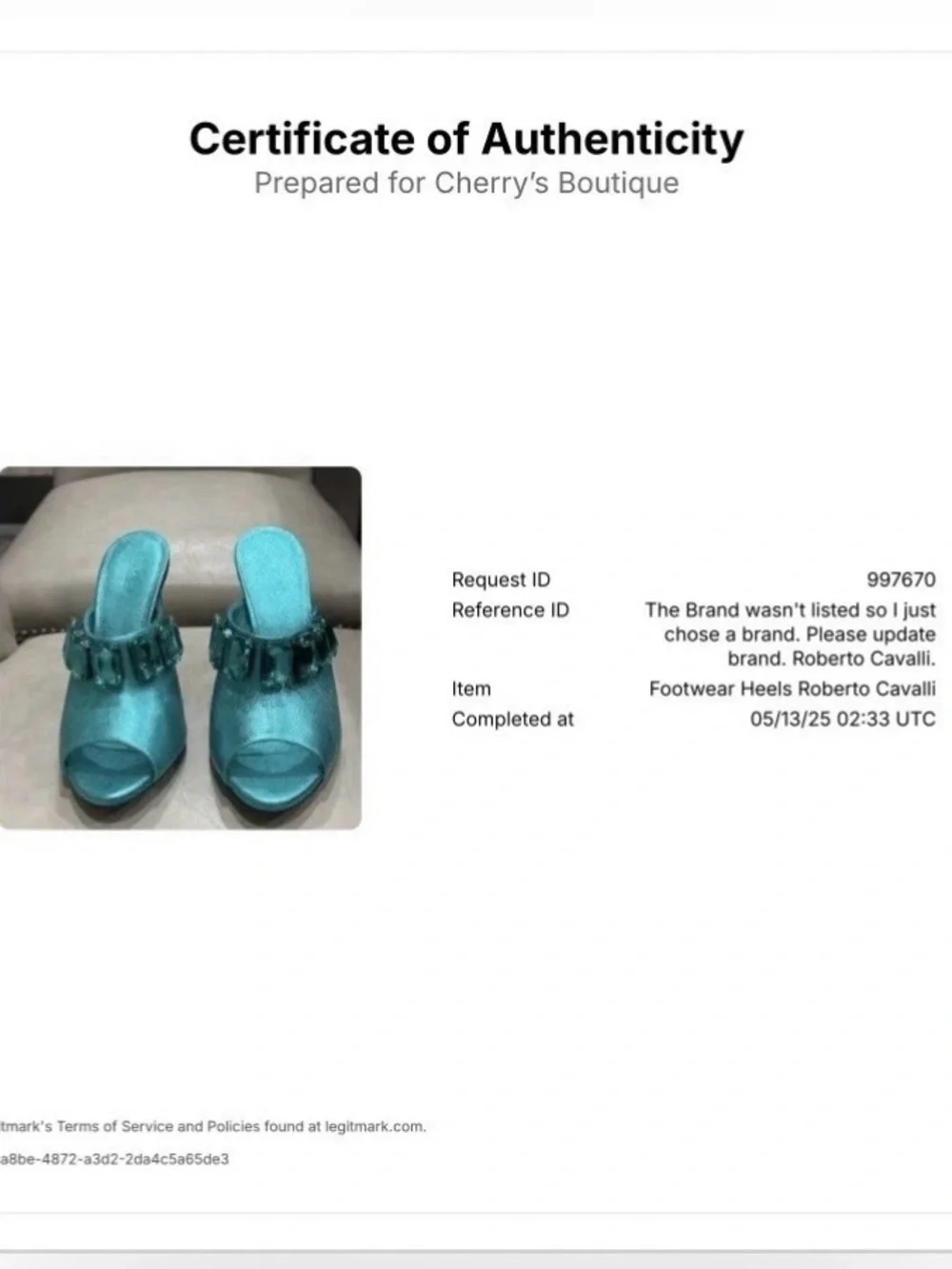 Roberto Cavalli  Turquoise Crystal Heels  EUR size 36.5.   US 6. Comes With COA.